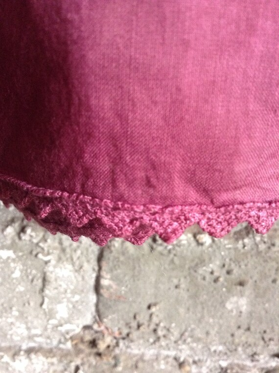 overdyed cotton eyelet Victorian Petticoat - image 5