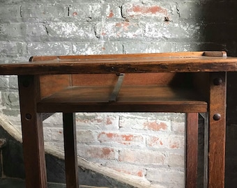 Table, Arts and Crafts Desk Furniture vintage-PICK UP ONLY