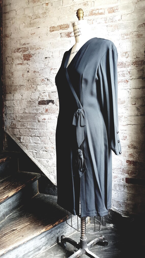 Balenciaga Black silk crepe Dress - image 2