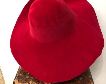Floppy  brim- women's velour felt hat - packable-many colors available