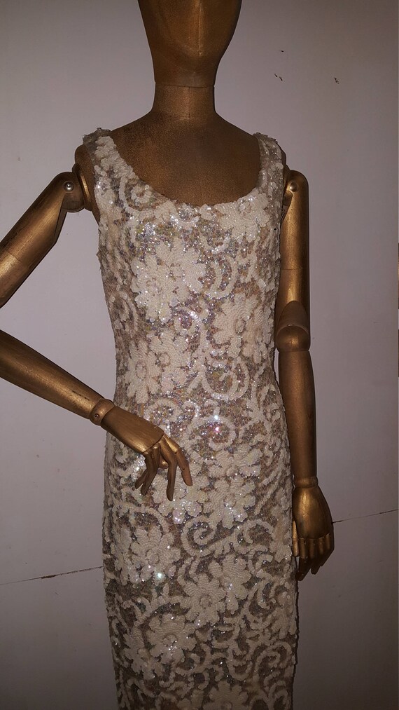 Handmade 1950s Sequin Dress