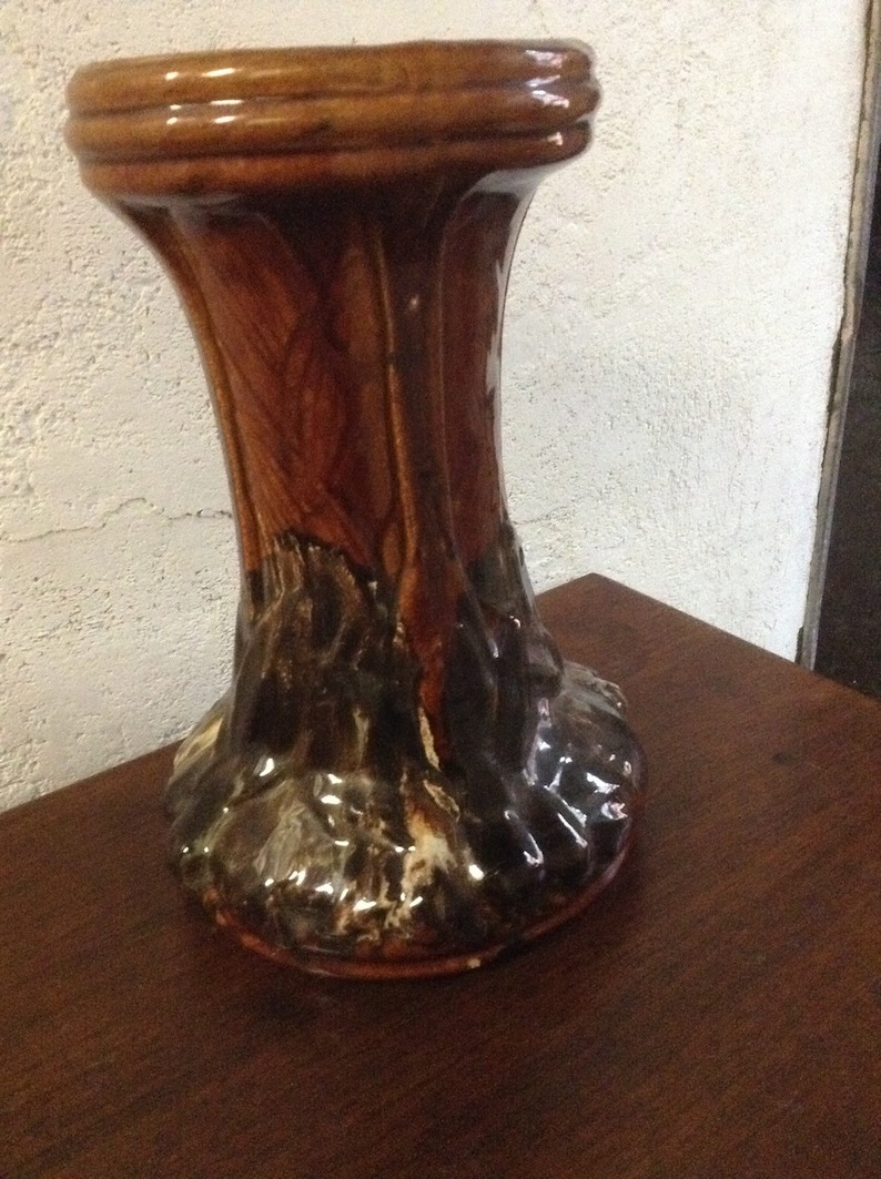 Ceramic hand painted 1940/'s Pedestal