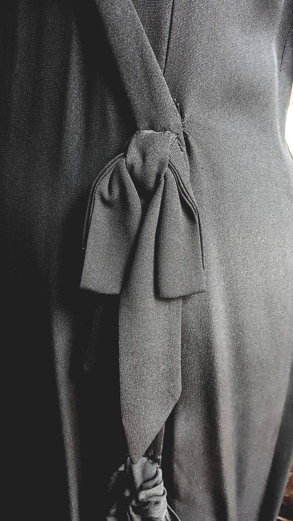 Balenciaga Black silk crepe Dress - image 9