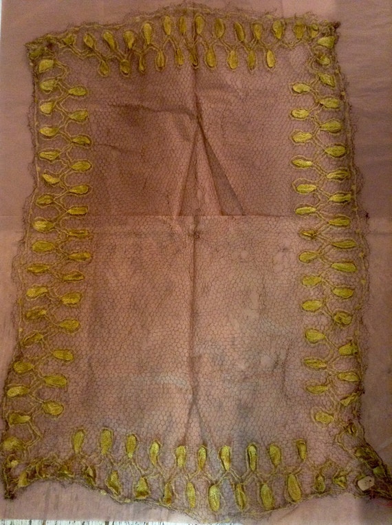 Edwardian Embroidered Veiling - image 4