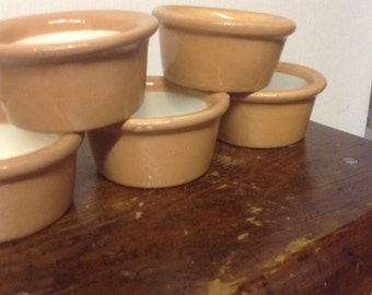 1920's Hall Custard Cups- ramekins - souffle - rustic farmhouse?