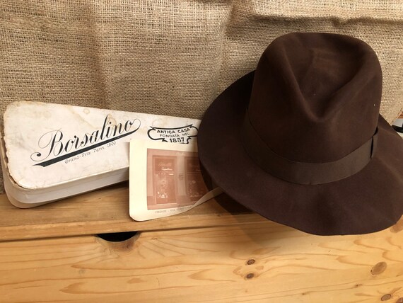 vintage 1940's Borsalino Felt Fedora