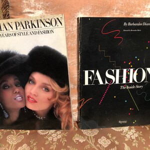 2 fashion books from the 1980’s