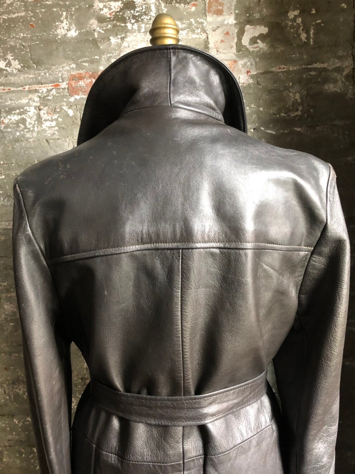 Leather coat custom made 1968 by passaic leather company | Etsy