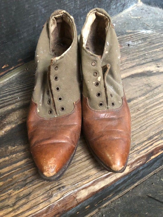 2 tone Edwardian shoes for study - image 1