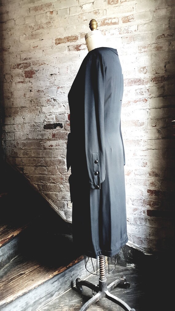 Balenciaga Black silk crepe Dress - image 3