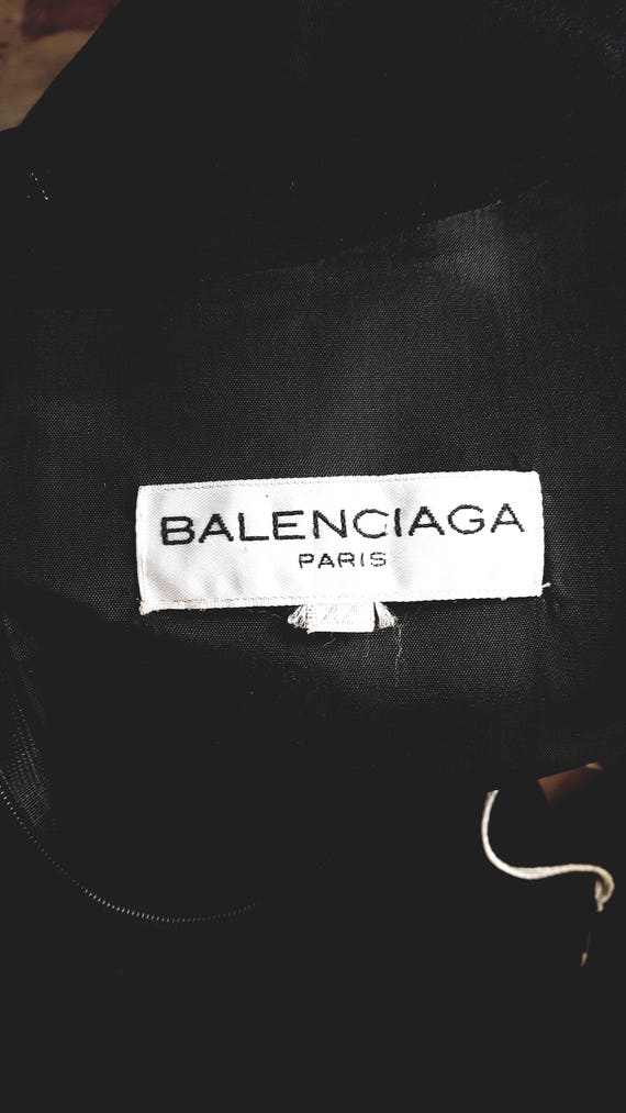 Balenciaga Black silk crepe Dress - image 10