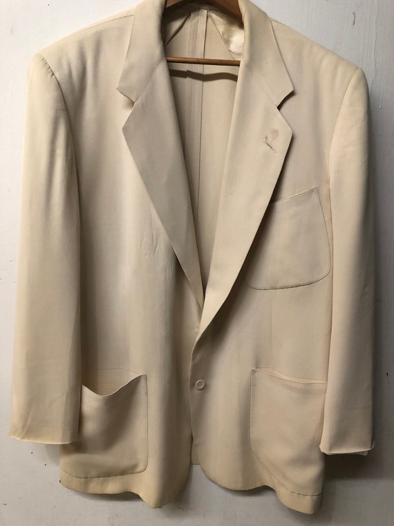 mens’ Summerweight 1940’s White Jacket