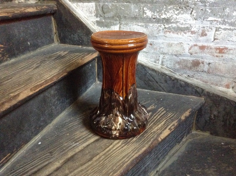 Ceramic hand painted 1940/'s Pedestal