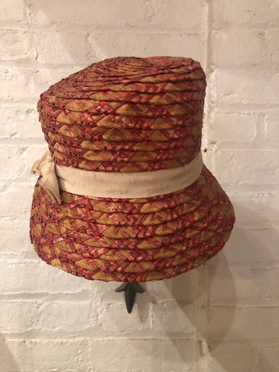 60’s French straw braid hat