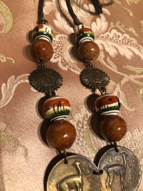 2 Exotic ethnic necklaces vintage - image 8