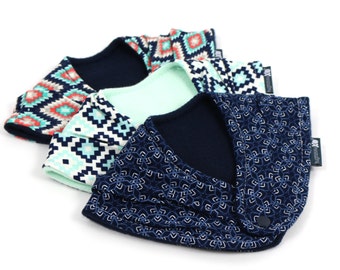 READY to SHIP BUNDLE - Bibs set - Set of three bib - Fall colors - gender neutral drool bibs -  scarf bibs