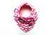 Riley Blake very soft fabric - Pink and white small chevron on cotton jersey knit - Infant and/or Toddler bandana bib, Scarf bib - Baby girl 