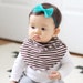 Brown|Off-White Stripes Drool Bib - Infant and/or Toddler Bandanna Bib - READY to SHIP - Gender neutral 