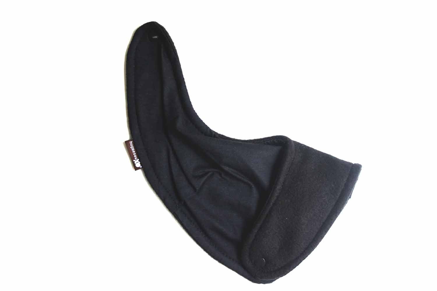 SOLID BLACK Drool Bib Infant and Toddler Bandanna Bib Etsy