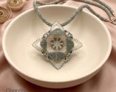 Chantilly Beaded Pendant Tutorial: Seed Bead Pattern (PDF Download