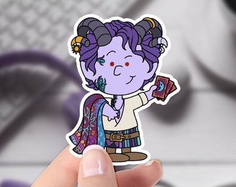 Original Artwork Vinyl Sticker Critical Role Pigpen Peanuts Style Caleb