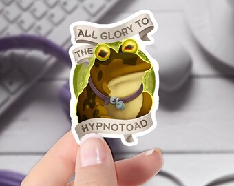Futurama Sticker | Hypnotoad Quote | All Glory To The Hypnotoad | Laptop Sticker | Waterproof Hydroflask Sticker | Planner Sticker