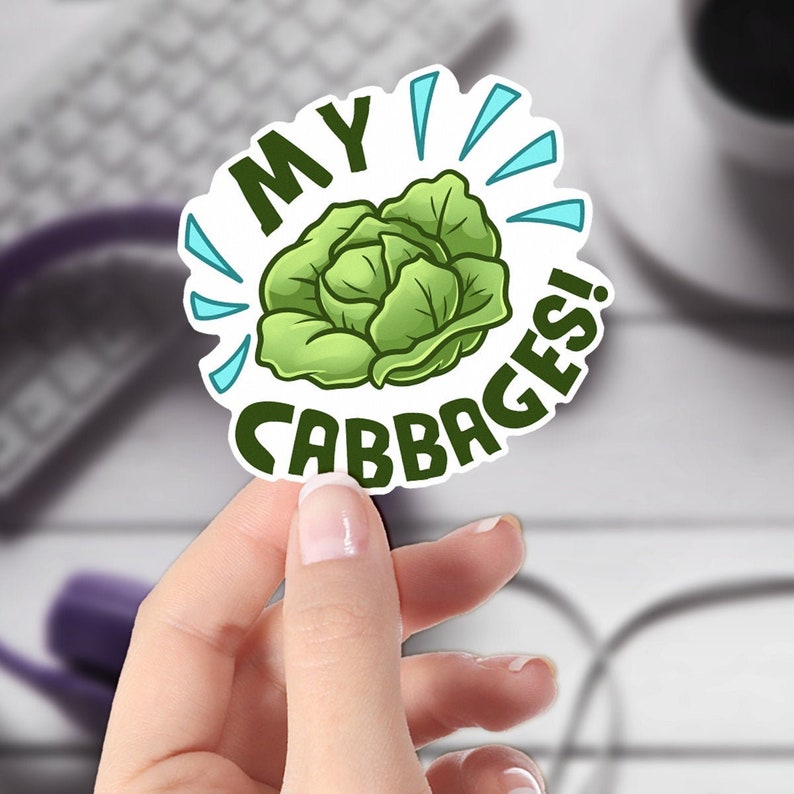 Avatar Sticker | My Cabbages | The Last Airbender | Original Artwork Sticker | Cute Laptop Sticker 