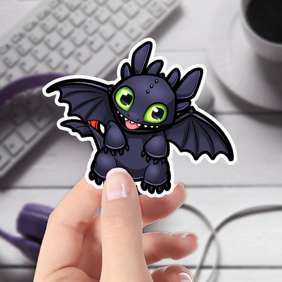 How to Train Your Dragon Sticker Cute Toothless Dragon Etsy