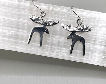 Mountain Moose Earrings