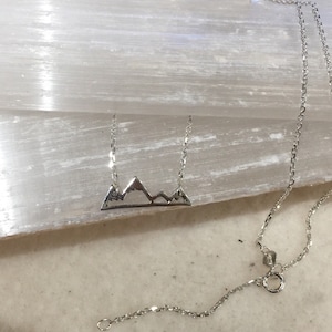 Sterling Silver Mini Mountain Necklace