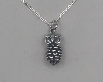 Pinecone Owl Necklace