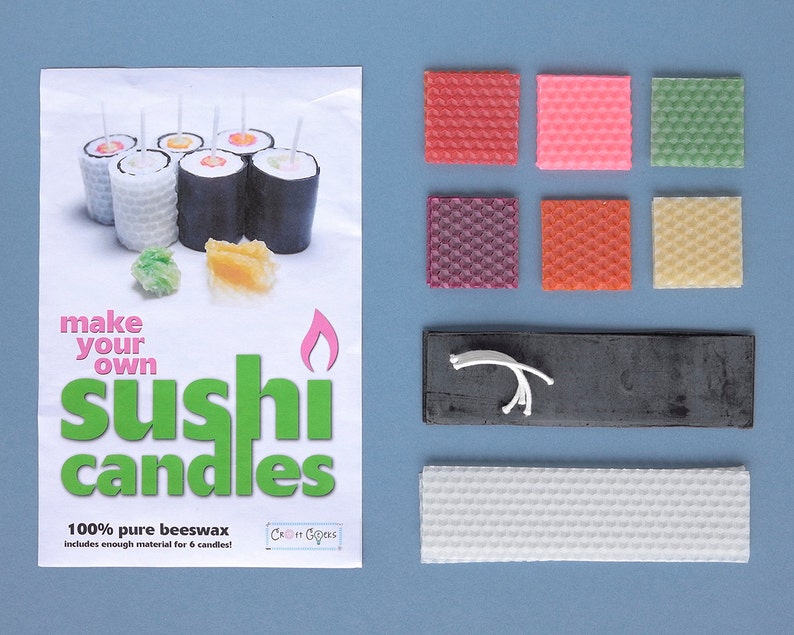 Sushi Rolls Candle Making Kit Candle Making Supplies Candle Kit Candle Supplies Candle Making DIY Crafts Do It Yourself image 2