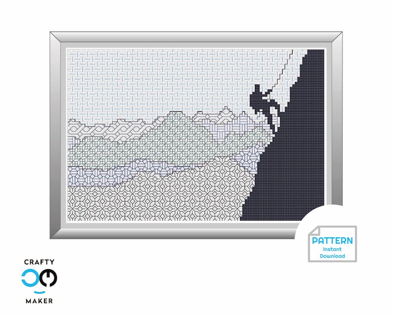 Mountain Climber Cross Stitch Pattern Life is an Adventure Cross Stitch Pattern Cross Stitch Project DIY Crafts image 1