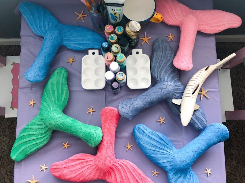 Diy Mermaid Tail Party Decor Wall Decorations Birthday Gift Nursery Kid Room