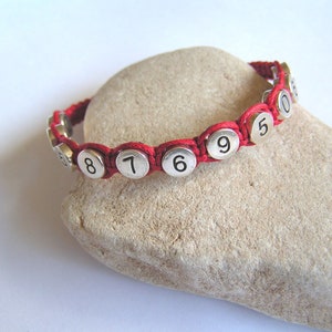 Personalised Emergency Contact Woven Bracelet: Child/Adult Safety ID