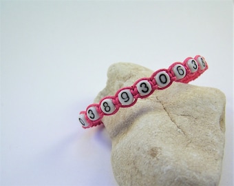 Personalised Emergency Contact Woven Bracelet: Child/Adult Safety ID