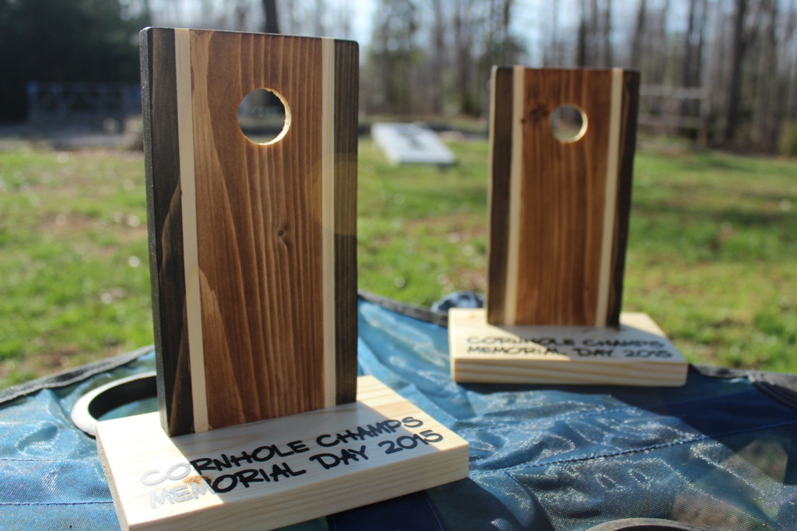 Cornhole Trophy Etsy