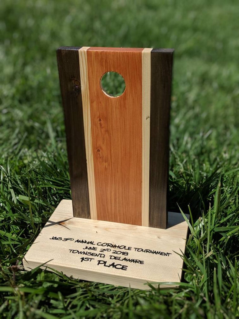 JUMBO Cornhole Trophy Etsy