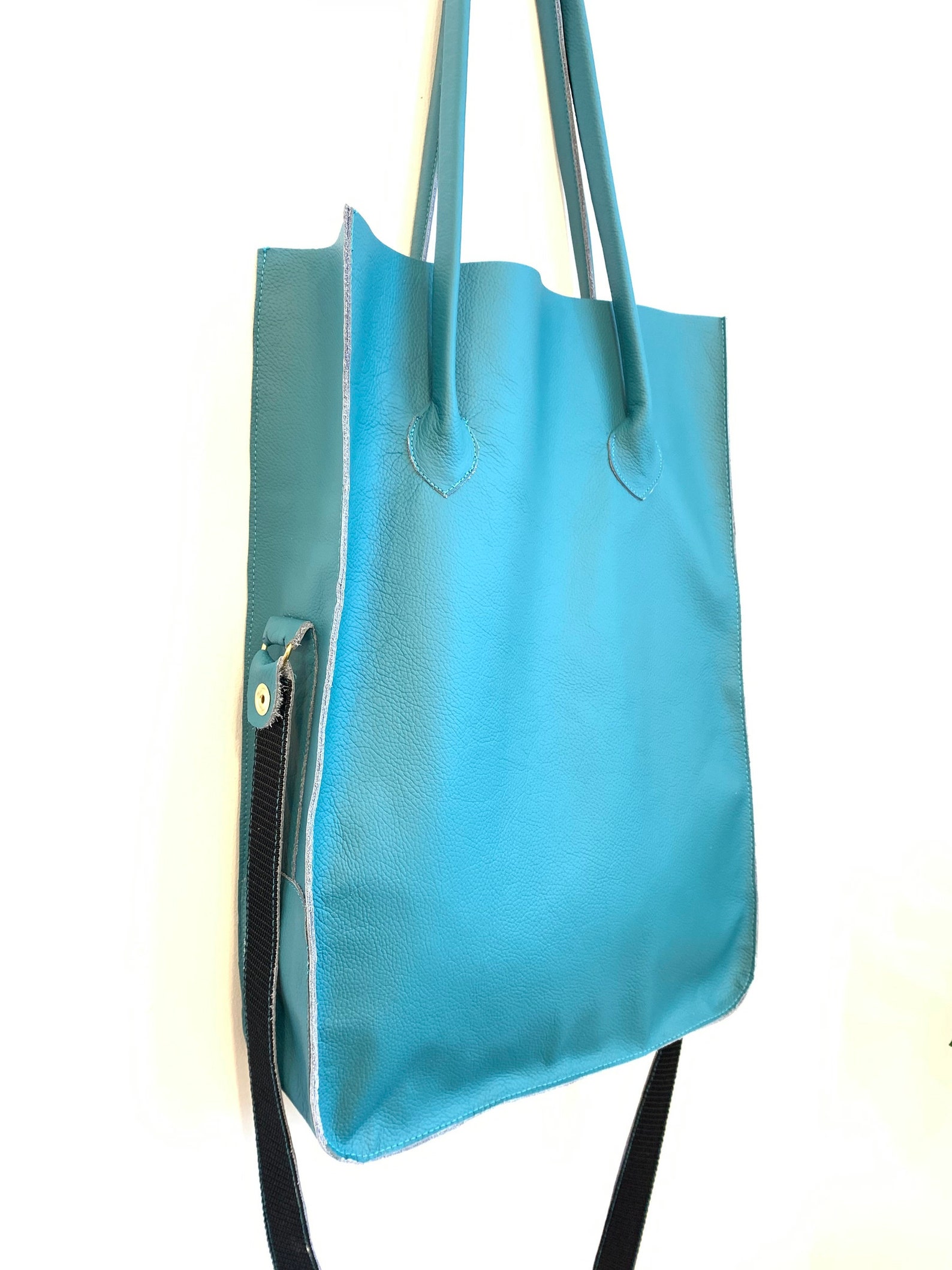 Tote Leather Bag Shopping Bag Travel Bag Etsy