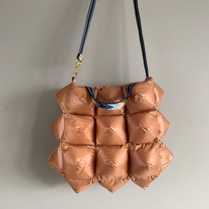 Puffer bag tote handbag shoulder bag travel bag
