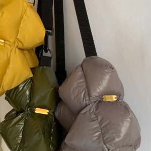 3 D Puffer bag Small puffer shoulder waist bag .