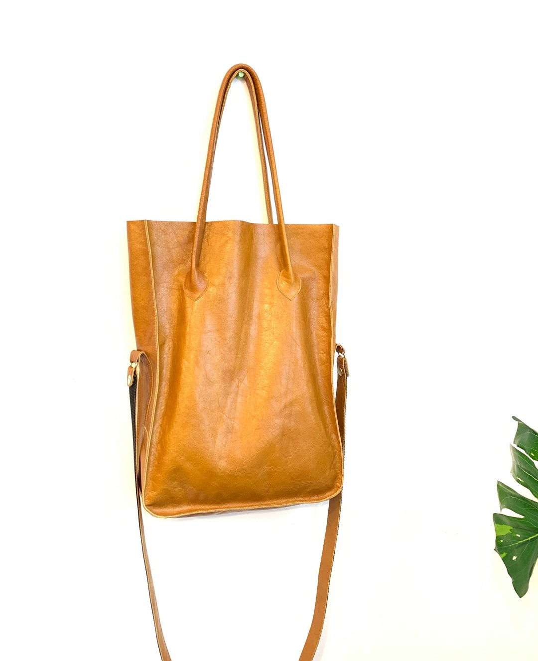 Tote Leather Bag Shopping Bag Travel Bag Etsy