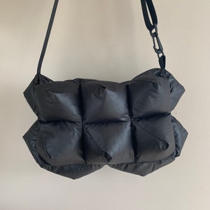 3 D  puffer bag Small puffer shoulder waist bag