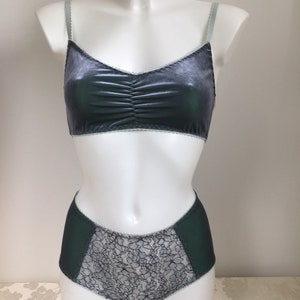 Velvet   lingerie set bralete & panties  honeymoon  wedding hen party  valentine gift  perfect gift for her  gay party