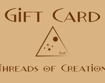 Threads of CreationのEギフトカード – サステナブルファッション、ホリスティック製品（オンラインショッピング）
