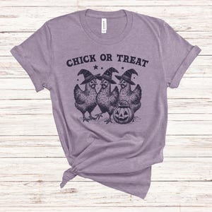Funny Halloween Chicken T-Shirt: Chick or Treat Spooky Fall Tee