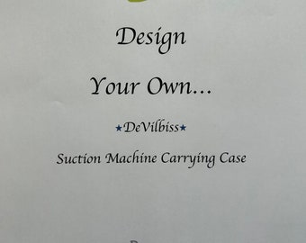 Design Your Own.....DEVILBISS Suction Machine Carrying Case