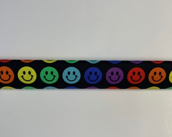 Slide On Trach Tie Covers - Smiley Face