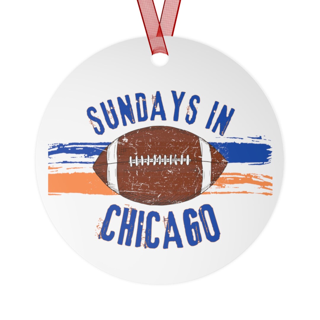 Chicago Bears Christmas Ornament Football Christmas Ornament - Etsy