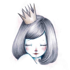 Princess illustration. Kids room. image 4